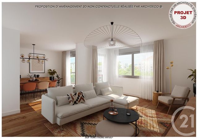 Appartement F4 à vendre - 4 pièces - 94.0 m2 - VILLEURBANNE - 69 - RHONE-ALPES - Century 21 Villa Urbana